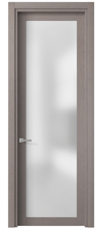 Межкомнатная дверь Planum 2102 Дуб дымчатый Сатинированное стекло. Цена 60699 ₽ | Volhovec